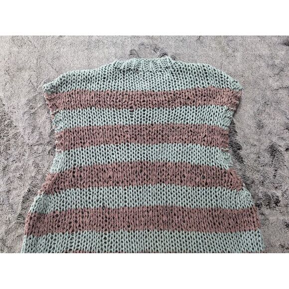 Free People Sleeveless Sweater Women's Size Small Green/Brown - Picture 10 of 11